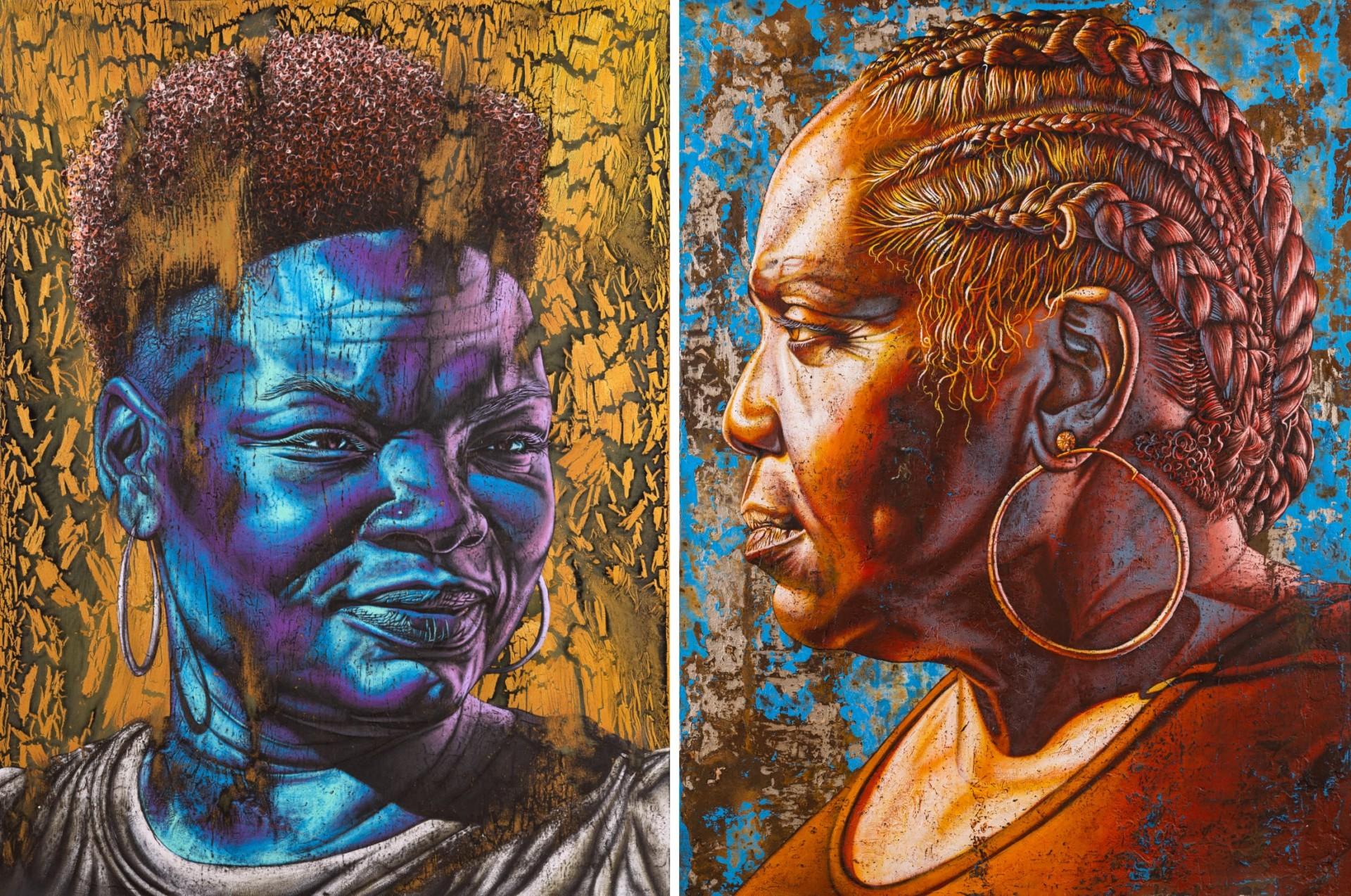 Atlantabased artist Alfred Conteh powerful portraits of black