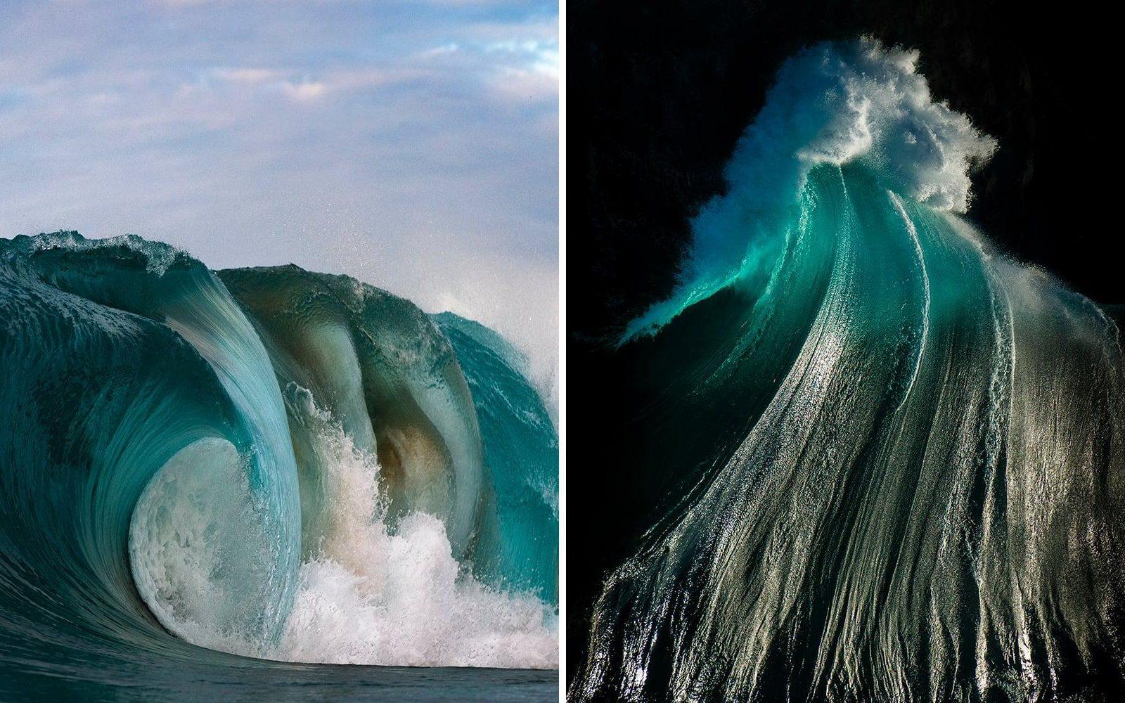 Ray Collins dramatic images that capture the diversity of textures and forms that emerge from the water
